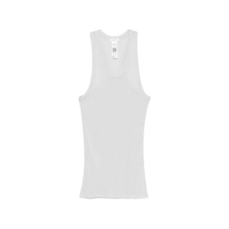 Acne Studios Tops, Dames, Grijs, S, Katoen, Ribbed Tank Top
