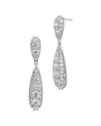 Savvy Cie Jewels Cz Drop Earrings