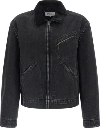 Maison Margiela Heren, Jassen, Zwart, Maat: L Denim