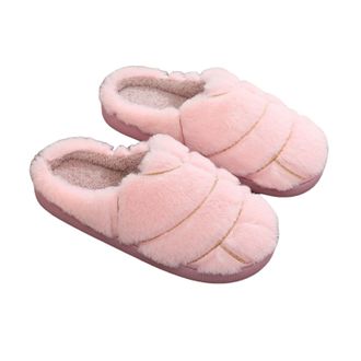 Generic Concha Slippers for Women Men Bread Slippers Wide Fit Memory Foam Happy Slipper Cute Plush Non Slip House Shoes Arch Support Plantar Fasciitis Orthope