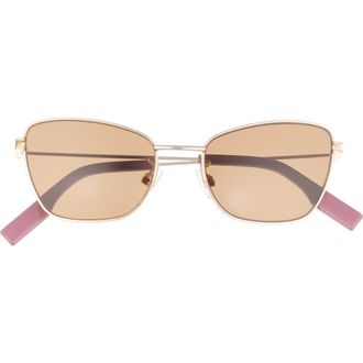 McQ by Alexander McQueen 52mm Aviator Sunglasses in Gold Gold Brown at Nordstrom Rack