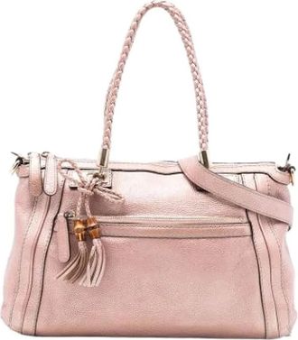 Gucci Pre-owned Shoulder Bags, female, Pink, Size: ONE SIZE Pre-owned Bella Satchel