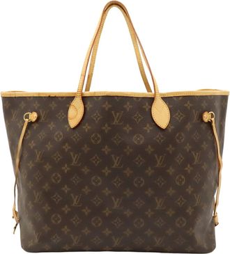 Louis Vuitton Brown Monogram Shoulder Bag Tote Bag (Pre-Owned)