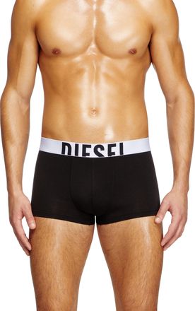 Diesel Three-pack boxer briefs in stretch cotton - Trunks - Man - Black