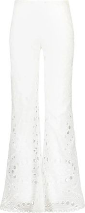 Charo Ruiz Ibiza Stern broek met opengewerkt design - Wit