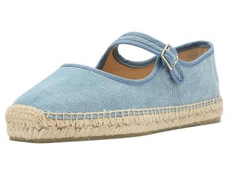 Castaner Padua Flat Espadrille Womens Flat Shoes Acqua : EU 37 (US Womens 6.5) N, Cotton