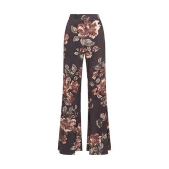 Maliparmi Frosted Blossom Trouser - Dames - Wijde Broeken - Veelkleurig - L - Broeken