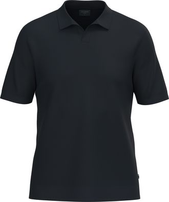 Olymp Poloshirt OLYMP Strick Casual, Herren, Gr. XXL, marine, Feinstrick, Obermaterial: 50% Baumwolle, 50% Lyocell, unifarben, regular fit h&uuml;ftbedeckend, Ri