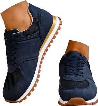 Generic Orthopedic Walking Shoes for Women Lace Up Fashion Sneakers Outdoor Non-Slip Casual Running Shoes Womens Non Slip Sports Workout Athletic Tennis Joggi