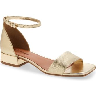 Bottero Eduara Ankle Strap Sandal in Dourado 22 at Nordstrom, Size 10