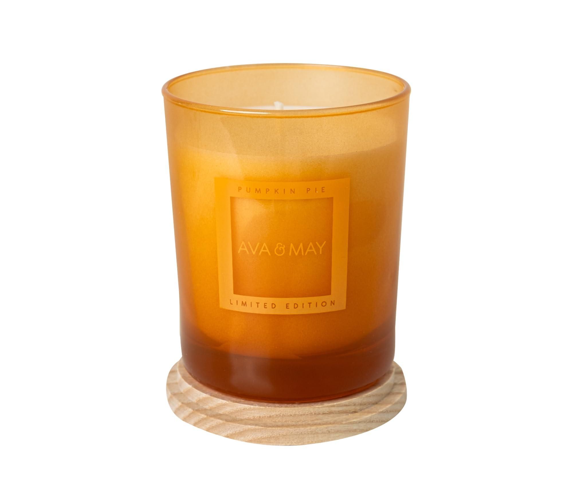 Yankee Candle Glitzerndes Weihnachtsglas - Große Duftkerze Mit Vanille & Bernstein - Ca. 150 Stunden Brenndauer