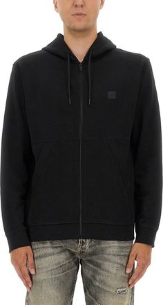HUGO BOSS Cotton Sweatshirt With Logo