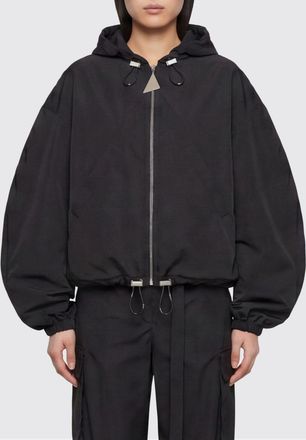 The Attico Bomber corto con cappuccio e coulisse in relaxed fit