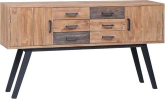 vidaXL Side Cabinet 110x30x75 cm Solid Teak vidaXL