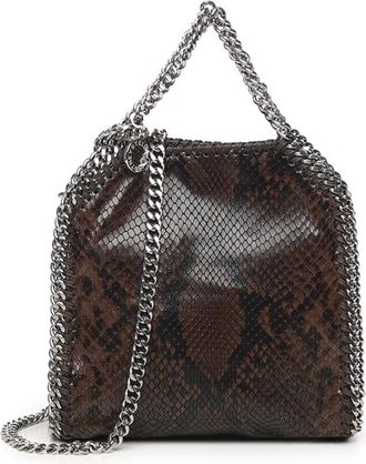 Stella McCartney Tassen, Dames, Bruin, ONE Size, Polyester, Bruine Schoudertas met Magneetsluiting