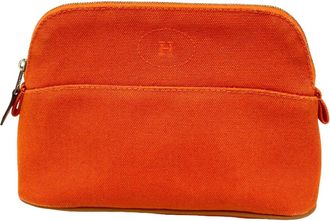 Herm&egrave;s Bolide Orange Pouch (Pre-Owned)