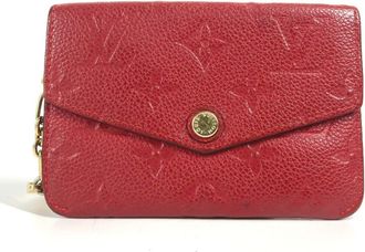 Louis Vuitton Cerise Red Color Monogram Empreinte Coin Purse/Coin Case (Pre-Owned)