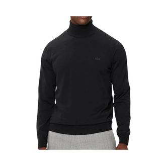 Lacoste Turtlenecks, male, Black, Size: M Merino Turtleneck Sweater