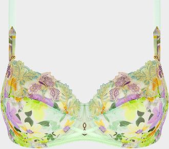 Lise Charmel L & apos;Amour Au Soleil Floral-Embroidered Demi Bra