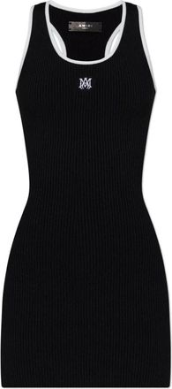 Amiri Gestreepte jurk - Dames - Korte kleedjes - Zwart - S - Polyester - Kleedjes
