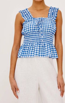 Rails Giadzy Donna Top In Azure Gingham