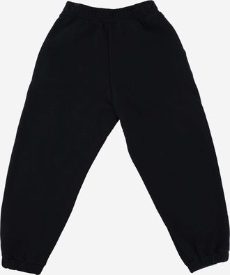 Fendi Boys Cotton Logo Pants Black Trousers