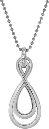 LuvMyJewelry Calithea Sterling Silver 0.03 Ct Diamond Infinity Teardrop Pendant in 925 Sterling Silver at Nordstrom