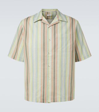 Commas Striped linen shirt