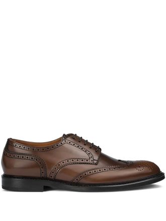 Doucal's leather Derby shoes - Brown