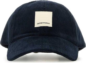 Emporio Armani Cappello da baseball a coste - Blu