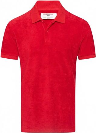 Orlebar Brown Mens Ryder Polo In Red