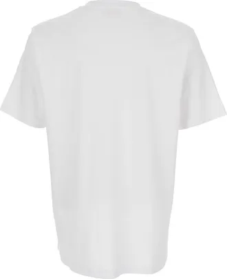 Diesel Mens T-Shirt T-Adjust-Met White Cotton T-Shirts And Polos