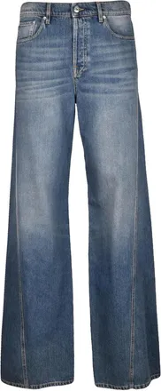 Lanvin Denim Wide-Leg Cotton Jeans