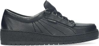 Mephisto Klassieke veterschoen - Dames - Sneakers - Zwart - 42 EU - Leer - Schoenen