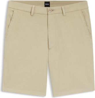 BOSS Modern-fit shorts in stretch-cotton twill