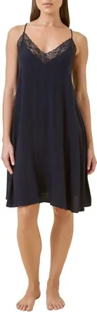 Papinelle Sleepwear Talia Lace Lenzing EcoVero Viscose Nightgown in Black at Nordstrom, Size Xx-Large