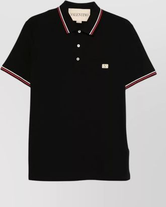 Valentino Garavani cotton piqu&eacute; polo shirt