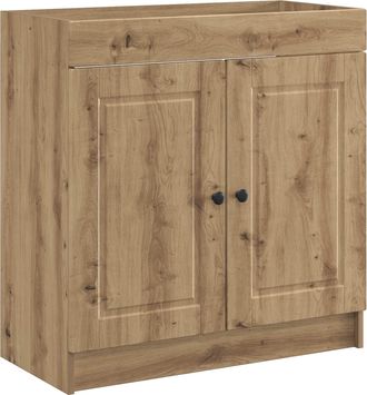 vidaXL Cabinet Debajo Del Fregadero Roble Artisan 78,5 X 37,5 X 81 Cm Vidaxl