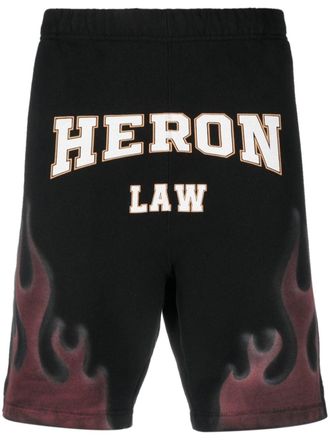 Heron Preston Bermuda con stampa - Nero