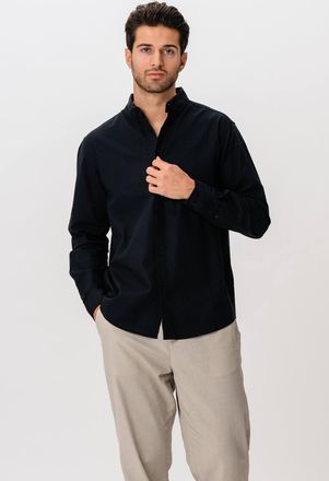 Perform Collection Linnen overhemd - Zwart