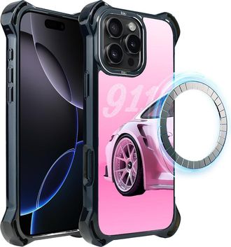 OEM Funda Ibizu Dropguard Ultra Para Iphone 16 Pro Max Con Magsafe, Techdrive, Color Rosa 911