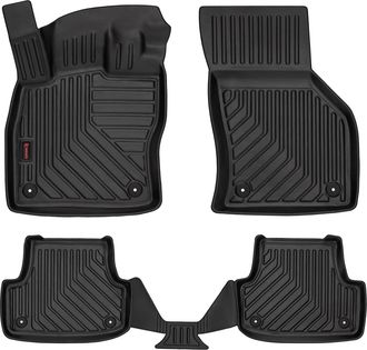 OEM Alfombrillas De Goma 3d Para Audi A3 8v (hatchback De 5 Puertas, Cabrio, 2012-) - Borde De 5 Cm