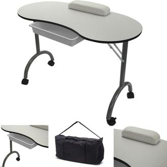 RayGar Raygar - Manicure Table Beauty Desk Foldable and Portable - White