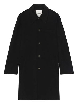 Nanushka ^ cappotto con chiusura a bottone - Nero