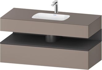 Duravit Qatego Lavabo Encastrado Con Base De Lavabo Consola, - Duravit