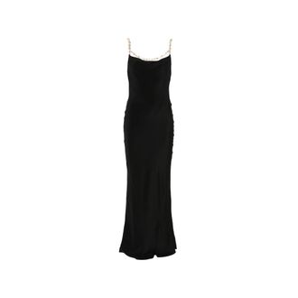 Cult Gaia Macelyn Chain-strap Cowl-neck Maxi Dress