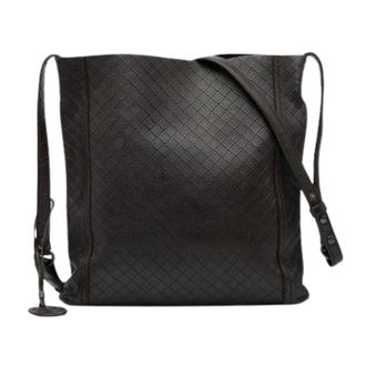 Bottega Veneta Pre-owned Cross Body Bags, female, Brown, Size: ONE SIZE Pre-owned Intrecciomirage Crossbody Bag