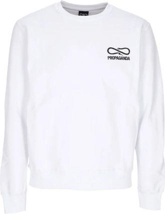 PROPAGANDA Long Sleeve Crewneck Sweatshirt - Heren - Sweatshirts - Wit - XL - Katoen - Hoodies & sweatvesten