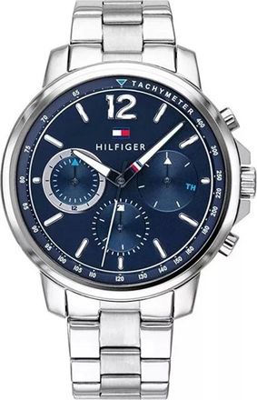 Tommy Hilfiger Accessoires, Heren, Grijs, ONE Size, Landon Chronograph Horloge