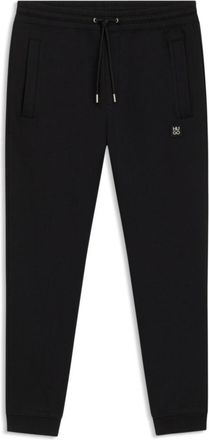 HUGO BOSS Cotton tracksuit bottoms with stacked logo